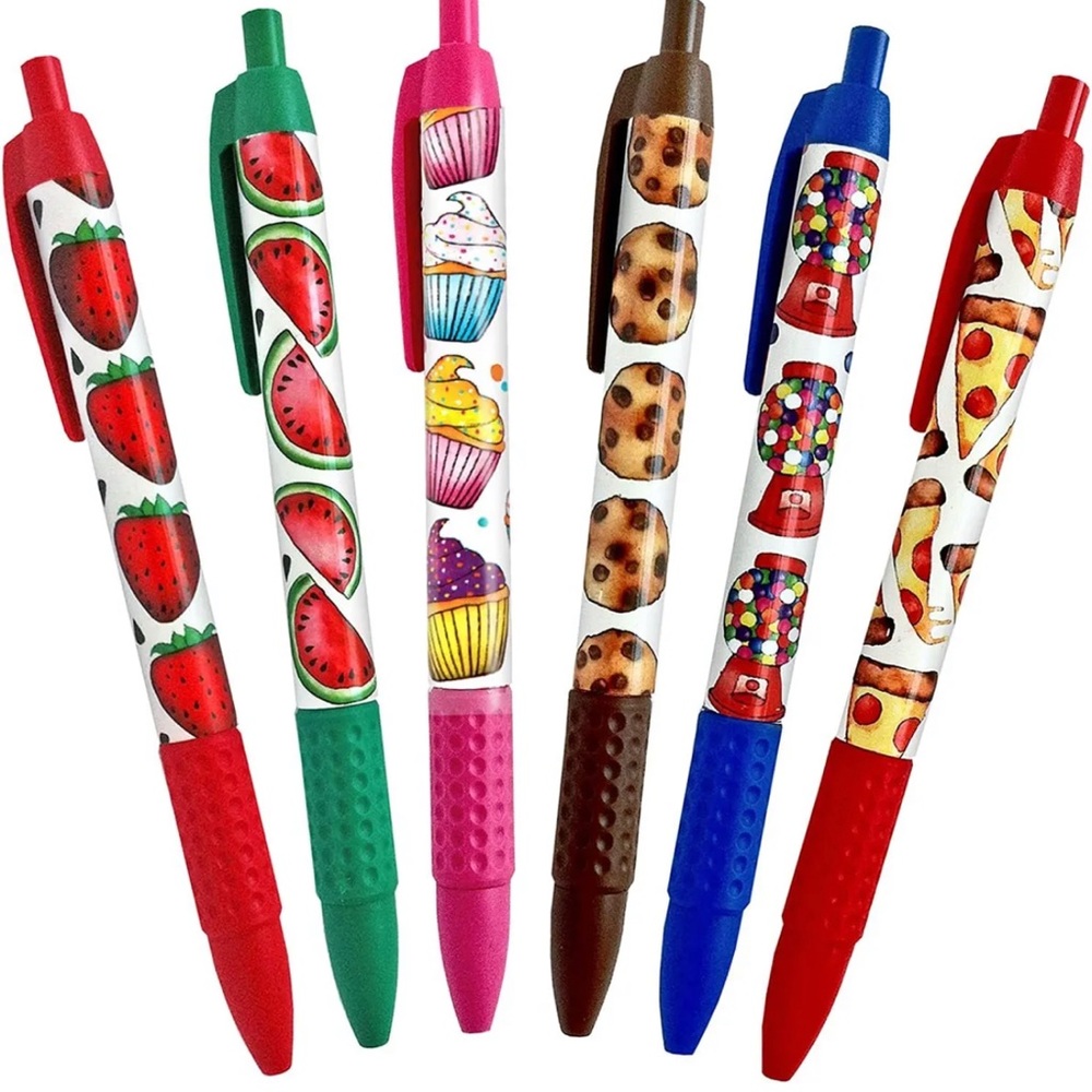Snifty scented pens Watermelon, strawberry, cupcake, gum ball, pizza, cookies.